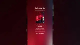 Lady at the Bar - (1 of 2) - blues-soul mix, male vocals