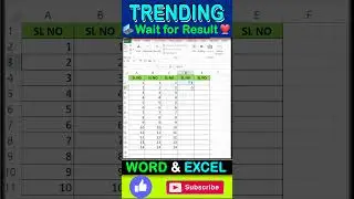 SL NO IN EXCEL #excel #exceltricks | ONLINE MONEY EARNING | Online Paisa Kaise Kamaye