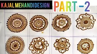 Kajal Mehandi Design part -24|| part-2||Mandala Mehandi Design| Easy step by step tutorial.