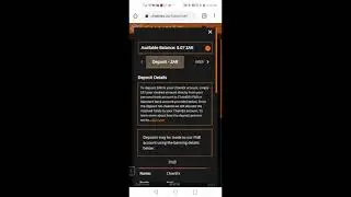 Deposit Rands to Chainex using your Phone