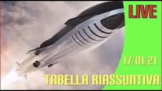 LIVE: Tabella Riassuntiva Starship ITA 17/01/21 + Live LabPadre