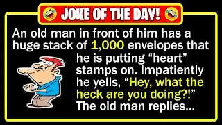 🤣 BEST JOKE OF THE DAY! - A man sees a stranger mailing 1,000 love notes... | Funny Dad Jokes