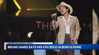 Bruno Mars says fourth studio album is finished