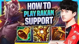 LEARN HOW TO PLAY RAKAN SUPPORT LIKE A PRO!  | T1 Keria Plays Rakan Support vs Ashe!  Season 2023