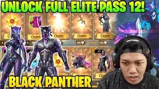 BORONG BLACK PANTHER! UNLOCK FULL ELITE PASS 12 WAKANDA FOREVER! - Garena Free Fire