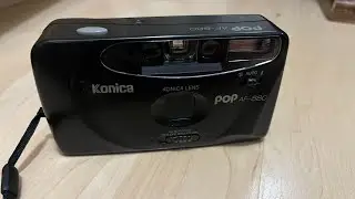 Фотоаппарат Konica POP AF-880 (старая модель, 35-мм пленка), тест устройства автофокусировки для ...