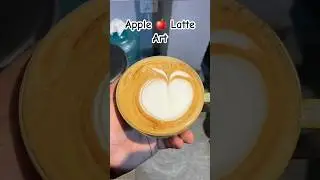 Apple 🍎 Latte Art 876 #latteart