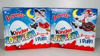 Old Kinder Surprise Unboxing Halloween. Распаковка старых киндер сюрпризов Хэллоуин из Италии
