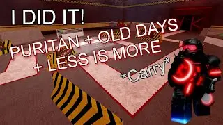 3 Hard badges at same time (Puritan + Old days + Less Is More) || Scp Tower Defense ||