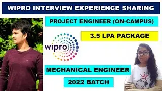 Wipro Project Engineer Interview Experience - 3.5 LPA | On Campus Wipro Interview Questions