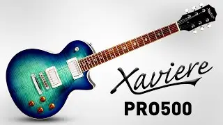 Xaviere PRO500 Carved Top Guitar with GFS Coil Tap Kwikplug Pickups