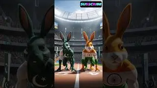 India 🇮🇳 Vs Pakistan 🇵🇰 Rabbit's Race Challenge Who Will Win? #india #pakistan #rabbit #race