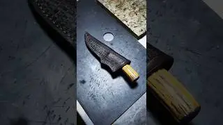 Hand sewing, wet molding & finishing a leather knife sheath