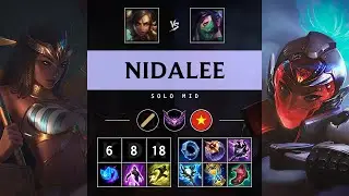 Nidalee Mid vs Akali - VN Master Patch 25.16