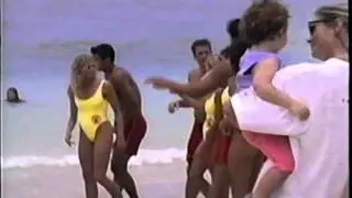Jason Momoa filming for Baywatch Hawaii 1999