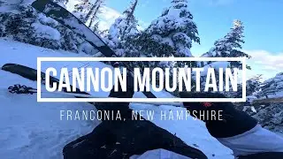 Skiing at Cannon Mountain in New Hampshire