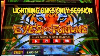 Lightning Links Session Heart Throb & Eye of the Tiger Slots