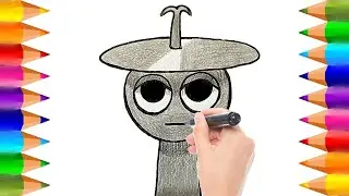 Dibuja y Colorea al Sprunki Gris Clukr | Dibujos para ni&ntilde;os