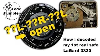 [176] How i decoded my first real safe, LaGard3330 group 2 combination lock