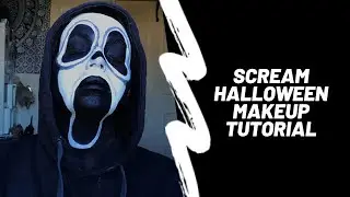Easy Scream mask Halloween tutorial