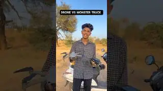 Drone ✈️ vs monster truck 🚘