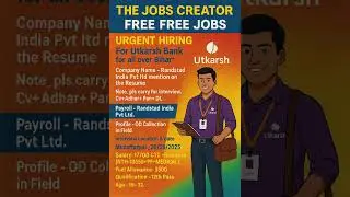 Utkarsh Bank Job! OD Collection Job! Loan Collection Job! #finance #bank #banking #jobs #collection