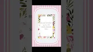 #BlankNotepad #FloralDesign #CuteStationery #AestheticNotes #WhimsicalFlorals #PrettyPaper #Notebook