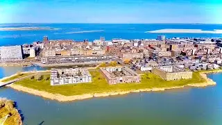 The Beautiful Island of Amsterdam, IJburg/ The Netherland. Amazing Drone Footage