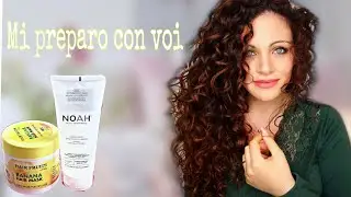 MI PREPARO CON VOI + HAIR FRUCTIS ALLA BANANA 3 IN 1 DI CIEN| Capelli Ricci