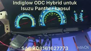 Indiglow speedometer Isuzu Panther kapsul custom model black ODC hybrid 