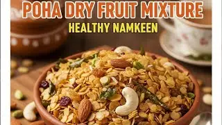 शुद्ध देशी घी से बनी एक दम हेल्दी।। पोहा ड्राई फ्रूट मिक्सर नमकीन ।।👩‍🍳💁😋👌👌👌👌👌
