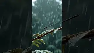 a dragonfly in the rain #asmr #rain #relaxing