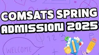 COMSATS Spring Admission Test Preparation 2026 I COMSATS Spring Admission I Spring Admission 2026