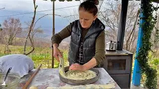Village Recipe: Homemade Albanian Spinach Pie from Scratch 🥧