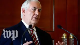 Tillerson holds a news conference
