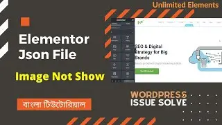 Elementor Json File Image Not Show ! - Unlimited Elements (Bangla Tutorial)