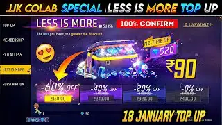 Jjk Colab Event Special Less Is More Event 😮🥳| Free Fire New Event|Ff New Event| New Event Free Fire