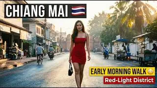 Inside Chiang Mai Red-Light Area &ndash; Early Morning Walk 4K