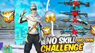 NO SKILL AND NO GUN SKIN CHALLENGE IN BR -RANKED #freefire#brranked #esports 