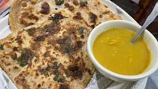 Egg paratha with potato chutney 😋