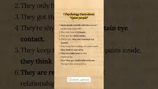 7 Psychology Facts About Quiet People 😶 | Mind-Blowing Psychology Facts | Wisdom_Weave