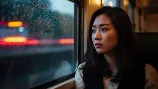 Rain on Window Seat | Jazz Chill for Rainy Reflections 🌙 Lonely Train Records