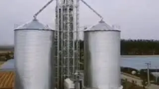 Steel silo for grains storage