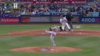 PIT@LAD: Harrison fields a ball off Kuhl's foot