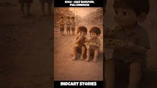 Aadhi Bhelpuri, Puri Kindness - Golu Ki Kahani | Silent Cartoon Stories | #SHORTS