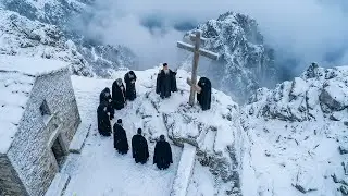 Night Prayer on Mount Athos | Winter Gregorian Chant