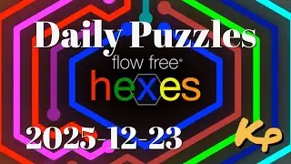 Flow Free Hexes - Daily Puzzles - 2025-12-23 - December 23rd 2025