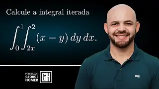 INTEGRAL DUPLA | &int;₀&sup1; &int;₂ˣ&sup2; (x - y) dy dx