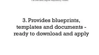 The Demand Signal Repository Toolkit