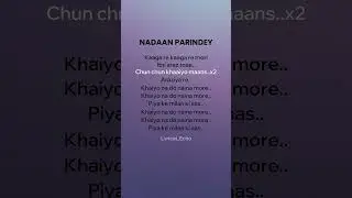🕊️ Nadaan Parindey | Lyrics | A.R. Rahman | Rockstar | Bollywood Song 🎶✨ #nadaanparindey #arrahman